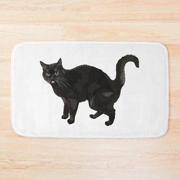 Item preview, Cute Black Cat Blepping designed and sold by Carleah Unique.