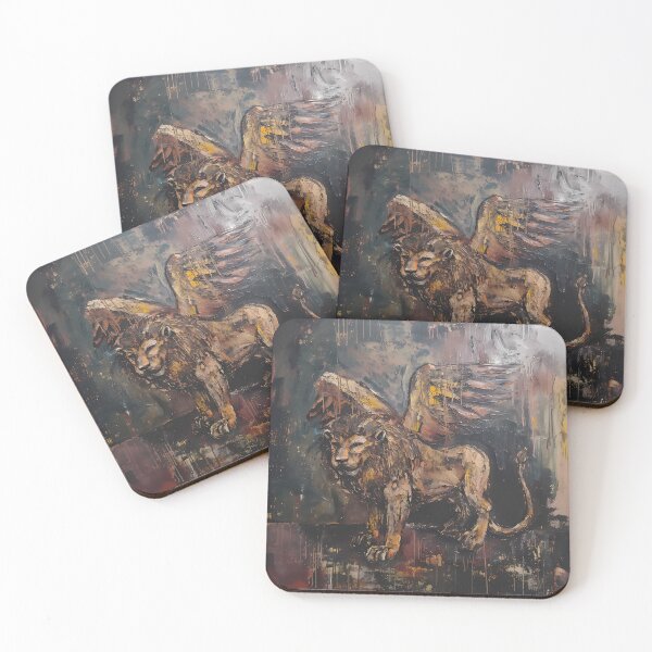 Item preview, Abstract Two-Winged Lion designed and sold by LivingArtClips.