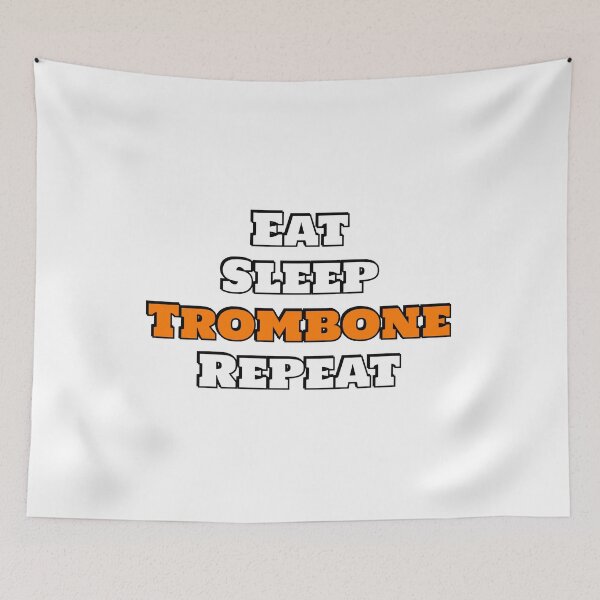 Item preview, Eat Sleep Trombone Repeat designed and sold by Inspirationmotivation.