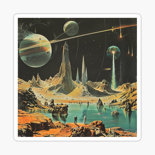 Item preview, Retro Scifi Art designed and sold by nomiraclehere.