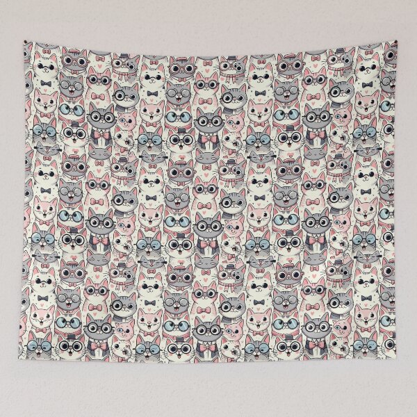 Item preview, Dapper Kittens: A Purrfect Pattern Parade-jar of kittens designed and sold by toobel.