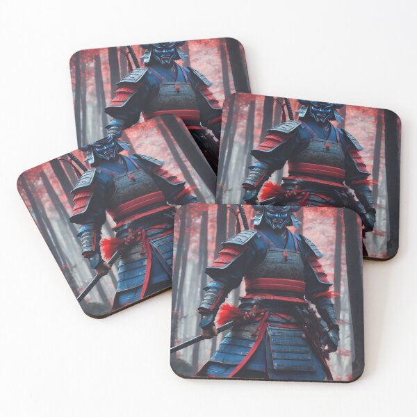 Item preview, Blue Master Samurai Oni Warrior designed and sold by nerdland.