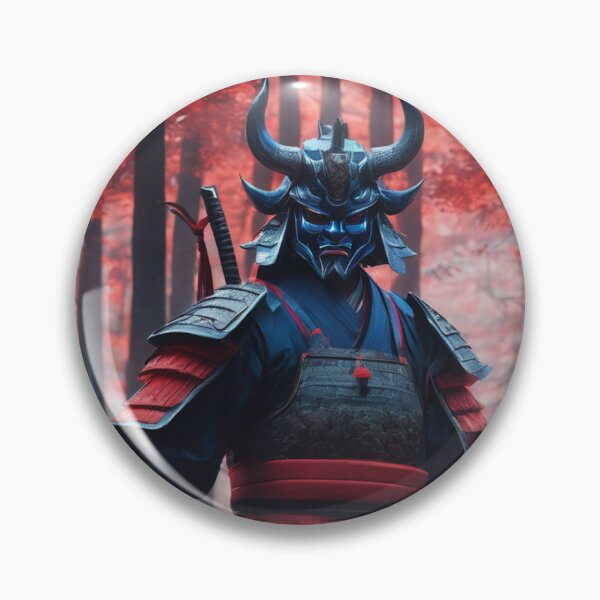 Item preview, Blue Master Samurai Oni Warrior designed and sold by nerdland.