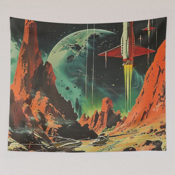 Item preview, Retro Scifi Art designed and sold by nomiraclehere.