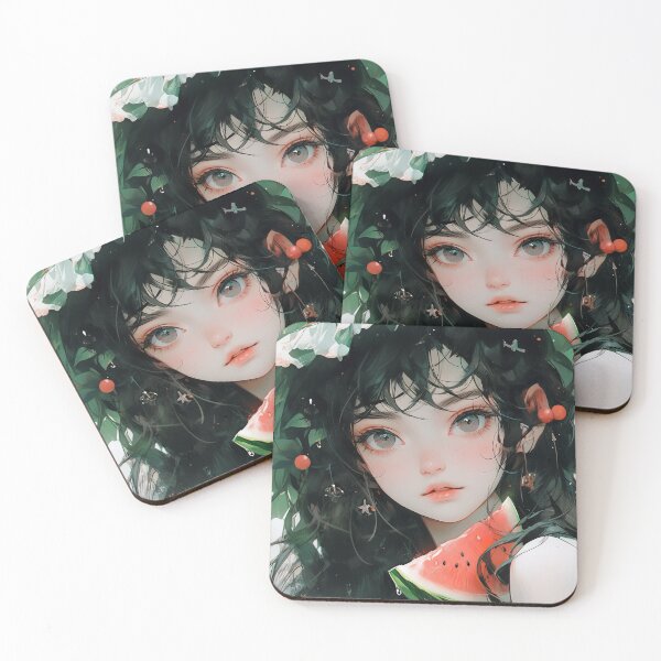 Item preview, Lush Watermelon and PorcelainAnime Girl designed and sold by bubblegoth.