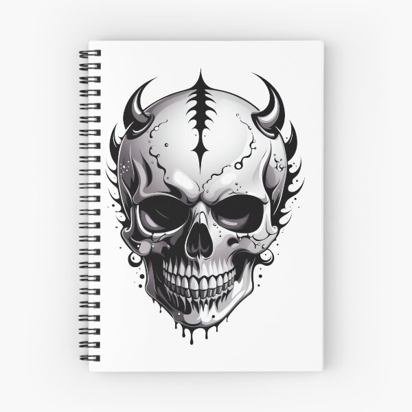 Item preview, An evil skull with horns designed and sold by Sopilka.