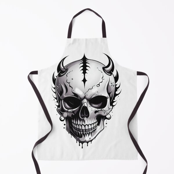 Item preview, An evil skull with horns designed and sold by Sopilka.