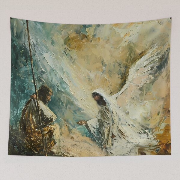 Item preview, Abraham's Sacrifice: The Moment of Mercy designed and sold by LivingArtClips.