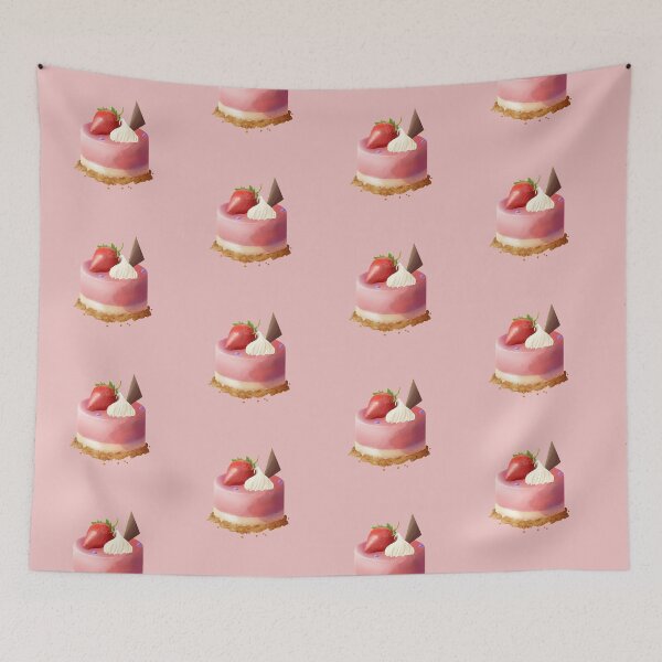 Item preview, Pink Strawberry Love Cake designed and sold by Kimmyguo.