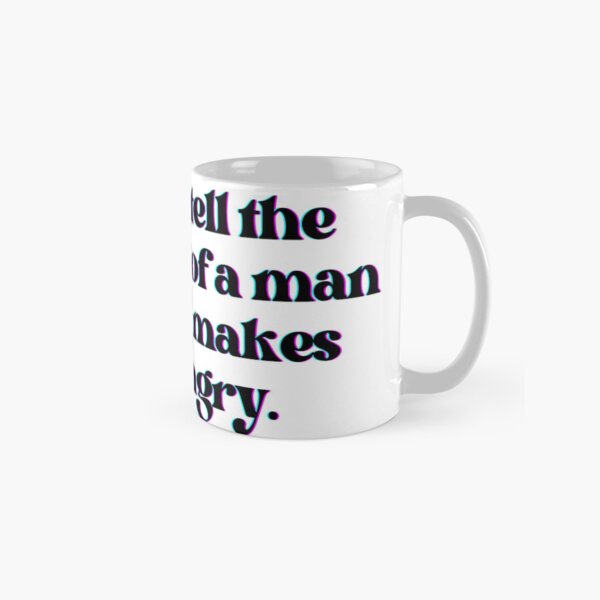 Item preview,  "You can tell the greatness of a man by what makes him angry" Abraham Lincoln Quote Color Glitch designed and sold by WatermelonPink.