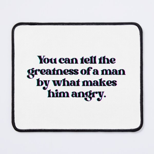 Item preview,  "You can tell the greatness of a man by what makes him angry" Abraham Lincoln Quote Color Glitch designed and sold by WatermelonPink.