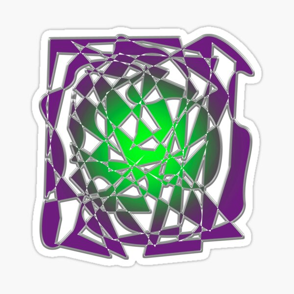 Vista previa del artículo con la obra «Abstract Geometry - White and Purple», diseñado y vendido por mavicfe.