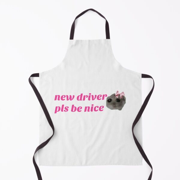 Item preview, New driver please be nice Coquette Sad hamster meme designed and sold by vyascreations.