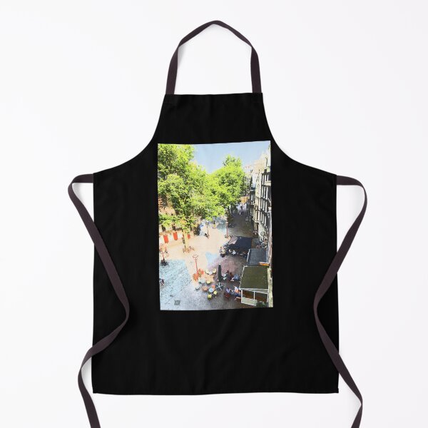 Item preview, Vintage Charm: Aerial Shot of Amsterdam Square with Café Patios and Trees designed and sold by InbalTurShalom.