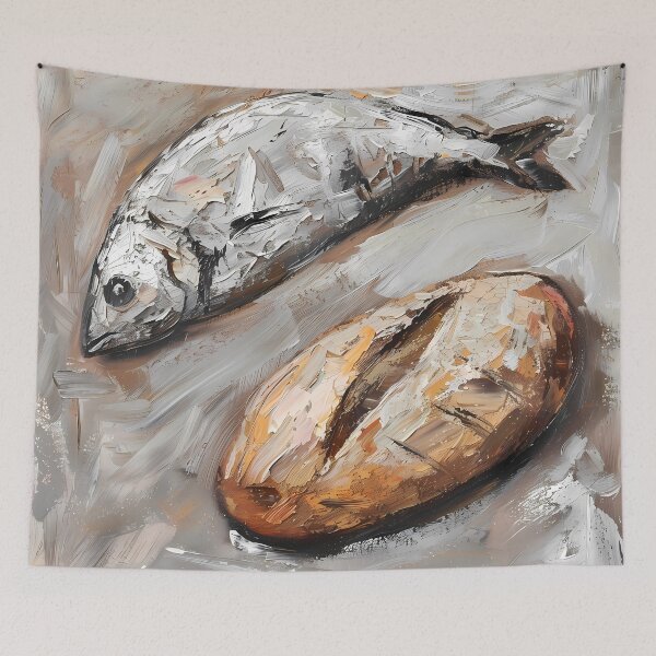 Item preview, Bread and Fish: Symbols of Provision designed and sold by LivingArtClips.