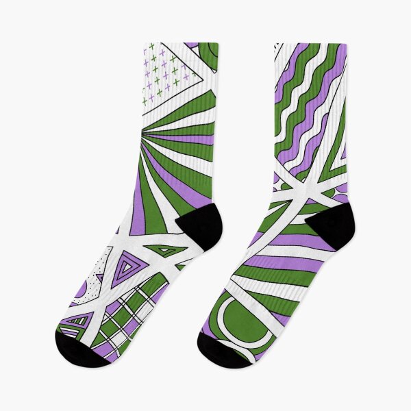 Item preview, Genderqueer Pride Zen Doodle Abstract Modern Lavender Green designed and sold by JoyfulJen.
