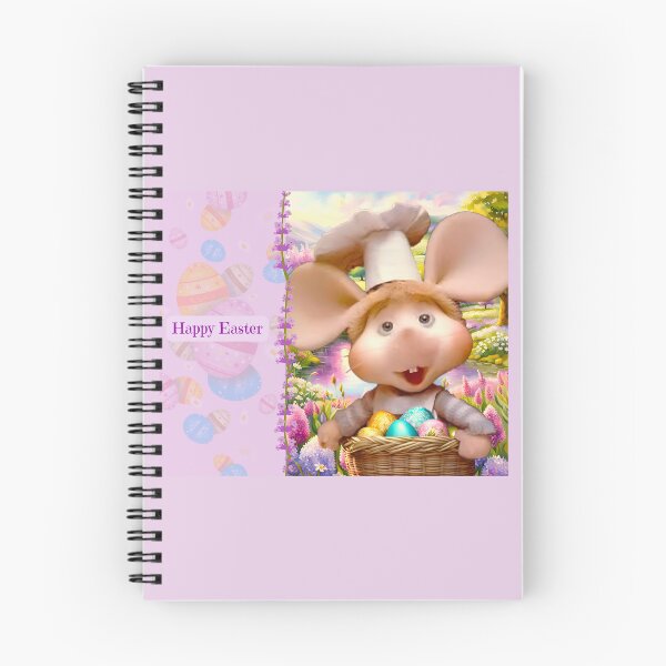 Item preview, Topo Gigio with Spring Flowers and Easter Eggs designed and sold by DreamyEscapism.
