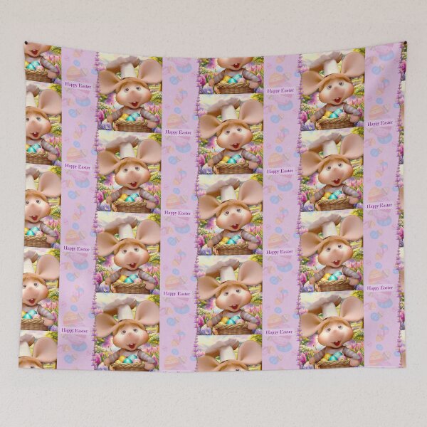 Item preview, Topo Gigio with Spring Flowers and Easter Eggs designed and sold by DreamyEscapism.