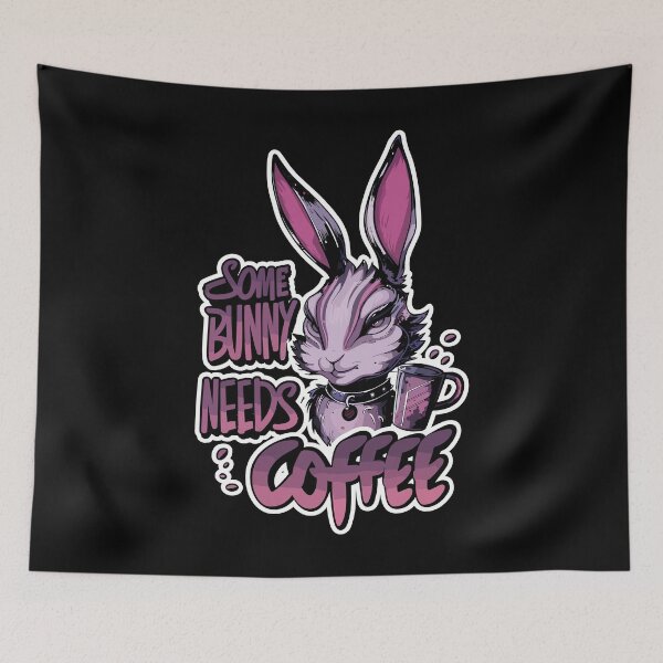 Item preview, Some Bunny Needs Coffee Funny Gift designed and sold by Quirky Shirts.