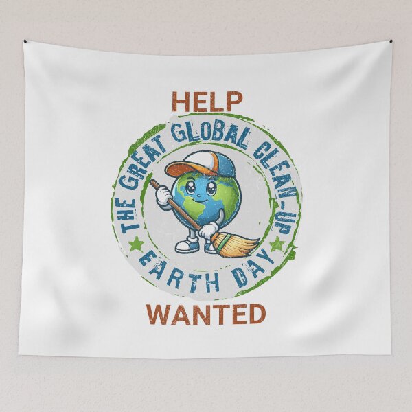 Item preview, Earth Day Great Global Clean Up Help Wanted designed and sold by ZeptepiTrends.