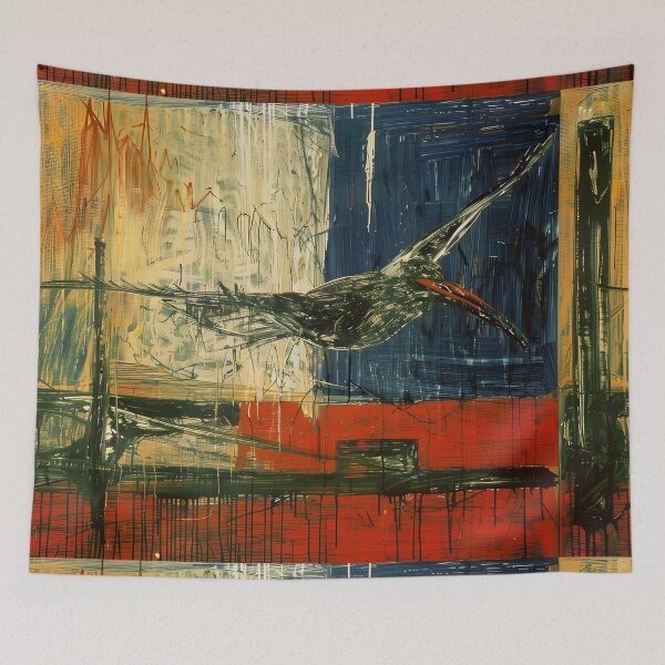 Item preview, Bird on urban landscape designed and sold by ErikFQ.