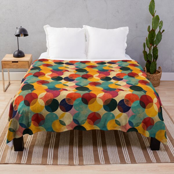 Item preview, Retro Spectrum: Geometric Grunge Circles designed and sold by meowjourney.