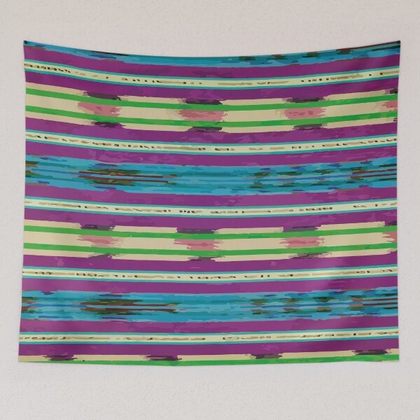 Item preview, Blue yellow mexican blanket handwoven rebozo serape designed and sold by T-Mex.
