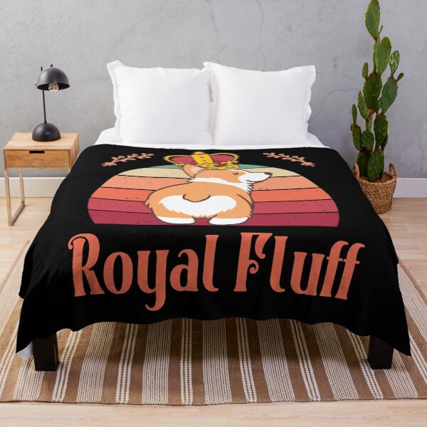 Item preview, FUNNY VINTAGE SUNSET ROYAL FLUFF CUTE CORGI BUTT  designed and sold by FlutteringWings.