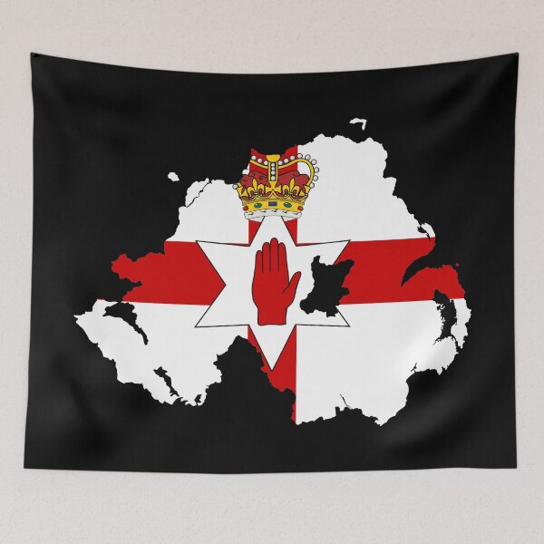 Item preview, Flag Map of Northern Ireland designed and sold by Seorai.