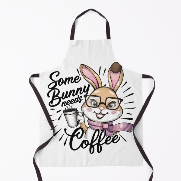 Item preview, Some Bunny Needs Coffee Cartoon Gift designed and sold by Quirky Shirts.