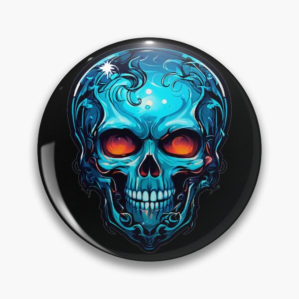 Item preview, Abstract blue skull designed and sold by Sopilka.