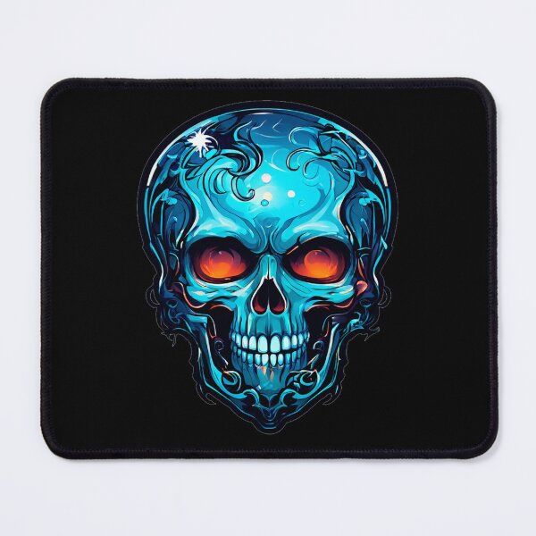 Item preview, Abstract blue skull designed and sold by Sopilka.