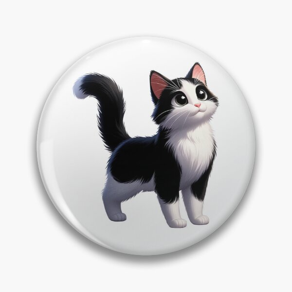 Item preview, Tripawd Cat Tripod Pet Black and White Kitty designed and sold by CritterManiaUK.