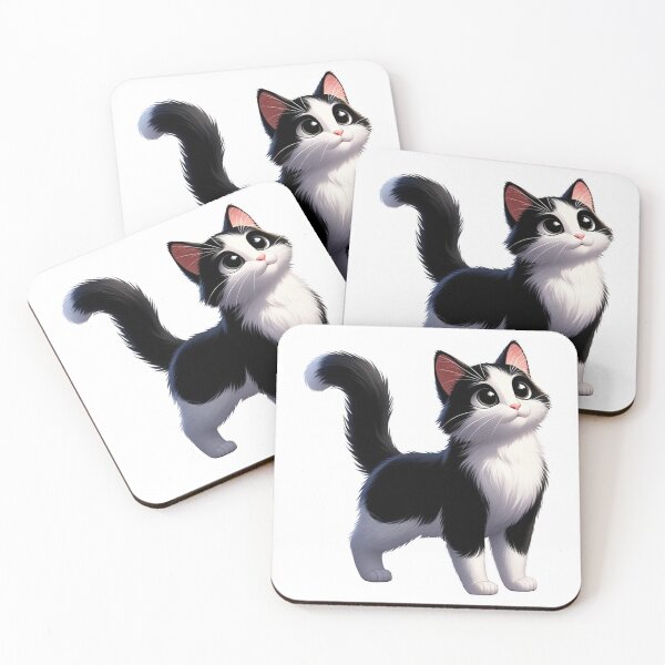 Item preview, Tripawd Cat Tripod Pet Black and White Kitty designed and sold by CritterManiaUK.