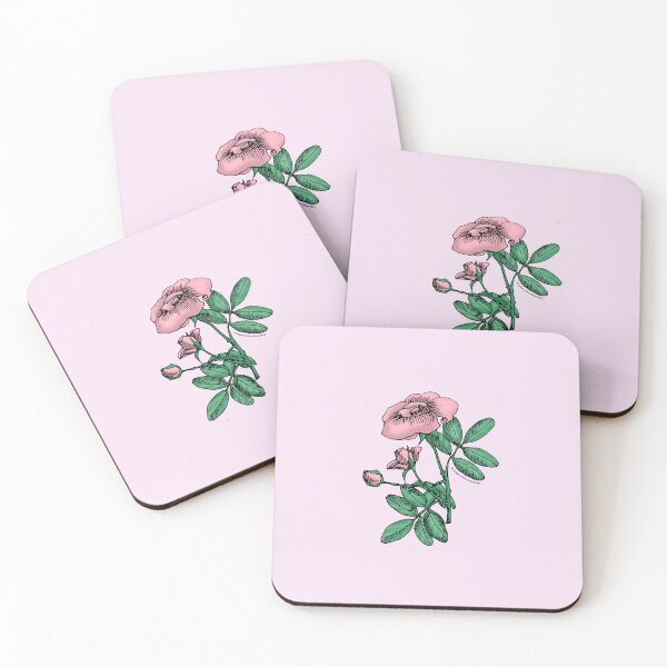 Item preview, Light Pink High-Centered Rose Bloom Single 1-7 Petals Almost Flat designed and sold by Rachael Taylor.