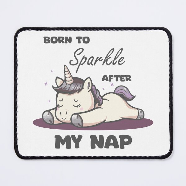 Item preview, Born to Sparkle - unicorn naps sparkle designed and sold by beDiceDesigns.