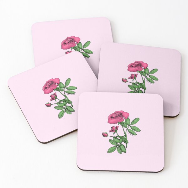 Item preview, Mid Pink High-Centered Rose Bloom Single 1-7 Petals Almost Flat designed and sold by Rachael Taylor.