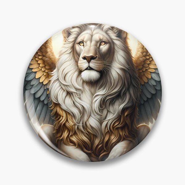 Item preview, Regal Winged Lion: Symbol of Divine Wisdom designed and sold by LivingArtClips.