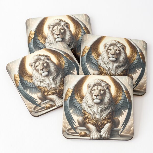 Item preview, Regal Winged Lion: Symbol of Divine Wisdom designed and sold by LivingArtClips.