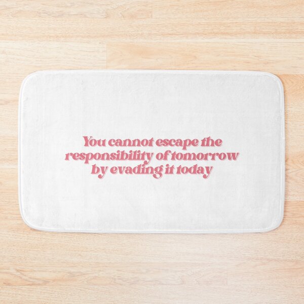 Item preview, Abraham Lincoln Quote On Responsibility, Typography Pink Cursive  designed and sold by WatermelonPink.
