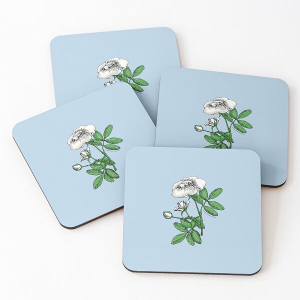 Item preview, White High-Centered Rose Bloom Single 1-7 Petals Almost Flat designed and sold by Rachael Taylor.