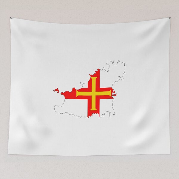 Item preview, guernsey flag map designed and sold by tony4urban.
