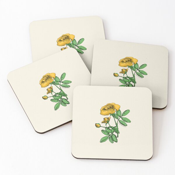 Item preview, Yellow High-Centered Rose Bloom Single 1-7 Petals Almost Flat designed and sold by Rachael Taylor.