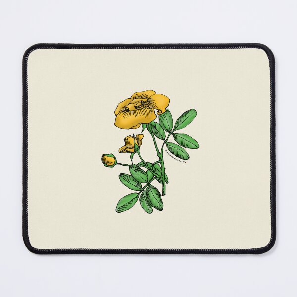 Item preview, Yellow High-Centered Rose Bloom Single 1-7 Petals Almost Flat designed and sold by Rachael Taylor.