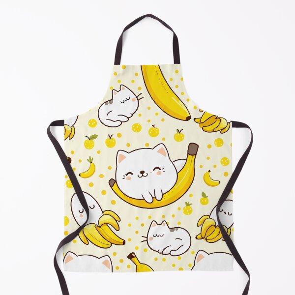 Item preview, Purrfect Peels: Whimsical Cat & Banana Playtime Pattern designed and sold by toobel.