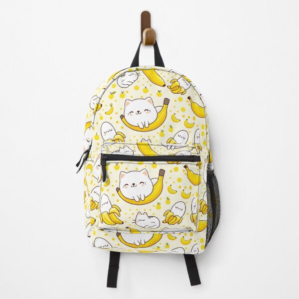Item preview, Purrfect Peels: Whimsical Cat & Banana Playtime Pattern designed and sold by toobel.