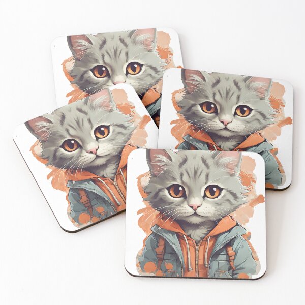 Item preview, Whisker Whimsy: Playful Cat Cartoon designed and sold by StellarValor.