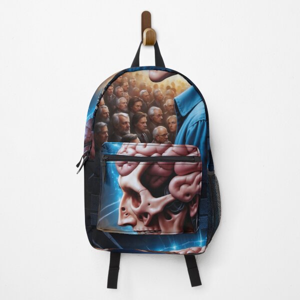 Item preview, Indoctrinating The Masses Cautionary AI Concept Art by Xzendor7 designed and sold by Xzendor7 Digital Art Creations.