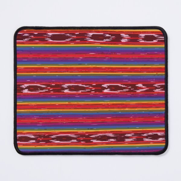 Item preview, Rainbow vibrant rebozo textile maximalist boho chic decor designed and sold by T-Mex.