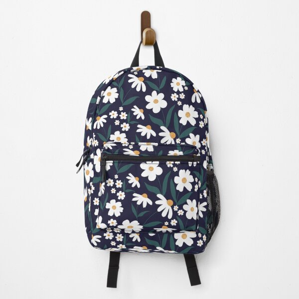Item preview, Daises - White Daisies on navy blue - designed and sold by InkAmsterdam.